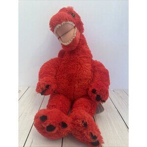 2011 Build a Bear Red Brachiosaurus Dinosaur 16” Plush Retired VGUC